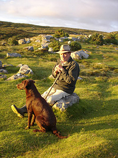 Wegg Kimbell and his old dog Maxi
